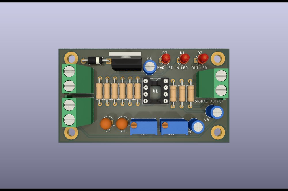 Hall-effect EC fan signal amplifier PCB