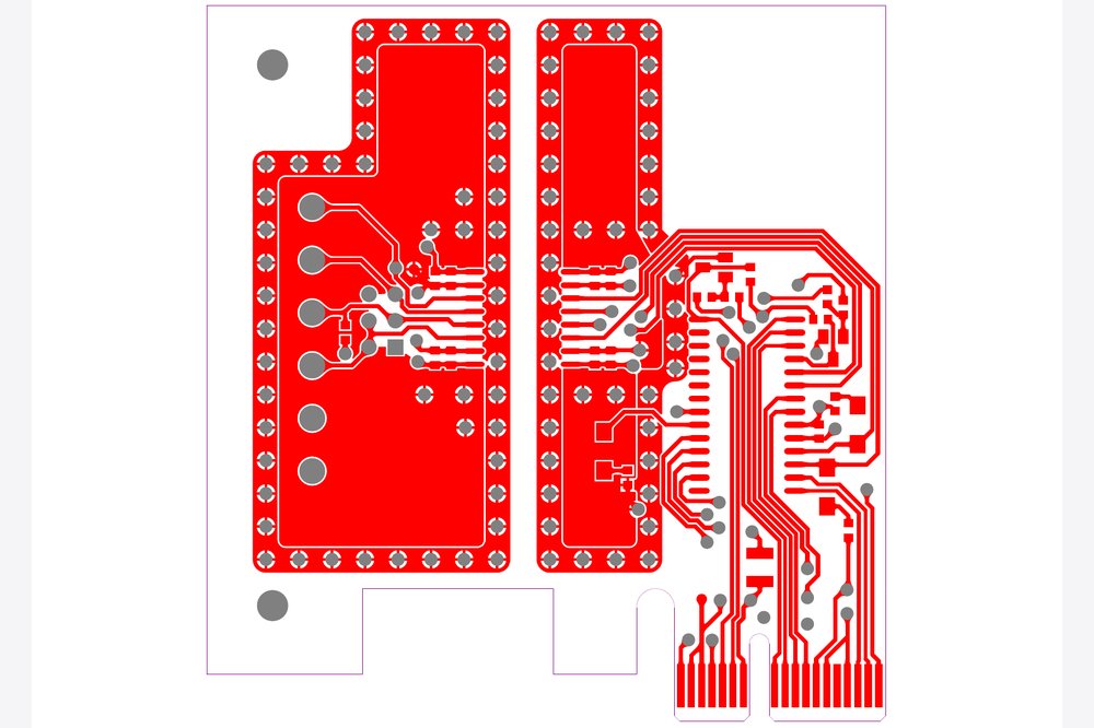 RS485 communication card PCB layout